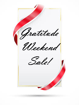 Gratitude Weekend Sale